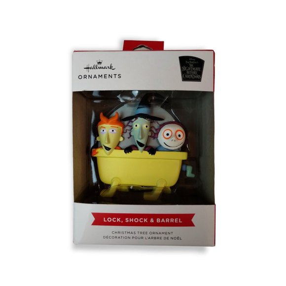 Hallmark Ornaments Nightmare Before Christmas Lock, Shock, and Barrel Ornament - Picture 2 of 7
